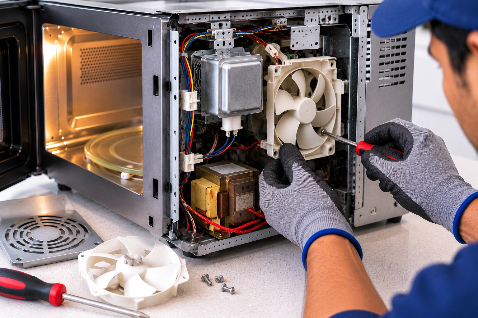 Microwave Fan & Cooling Repair - FX Recare