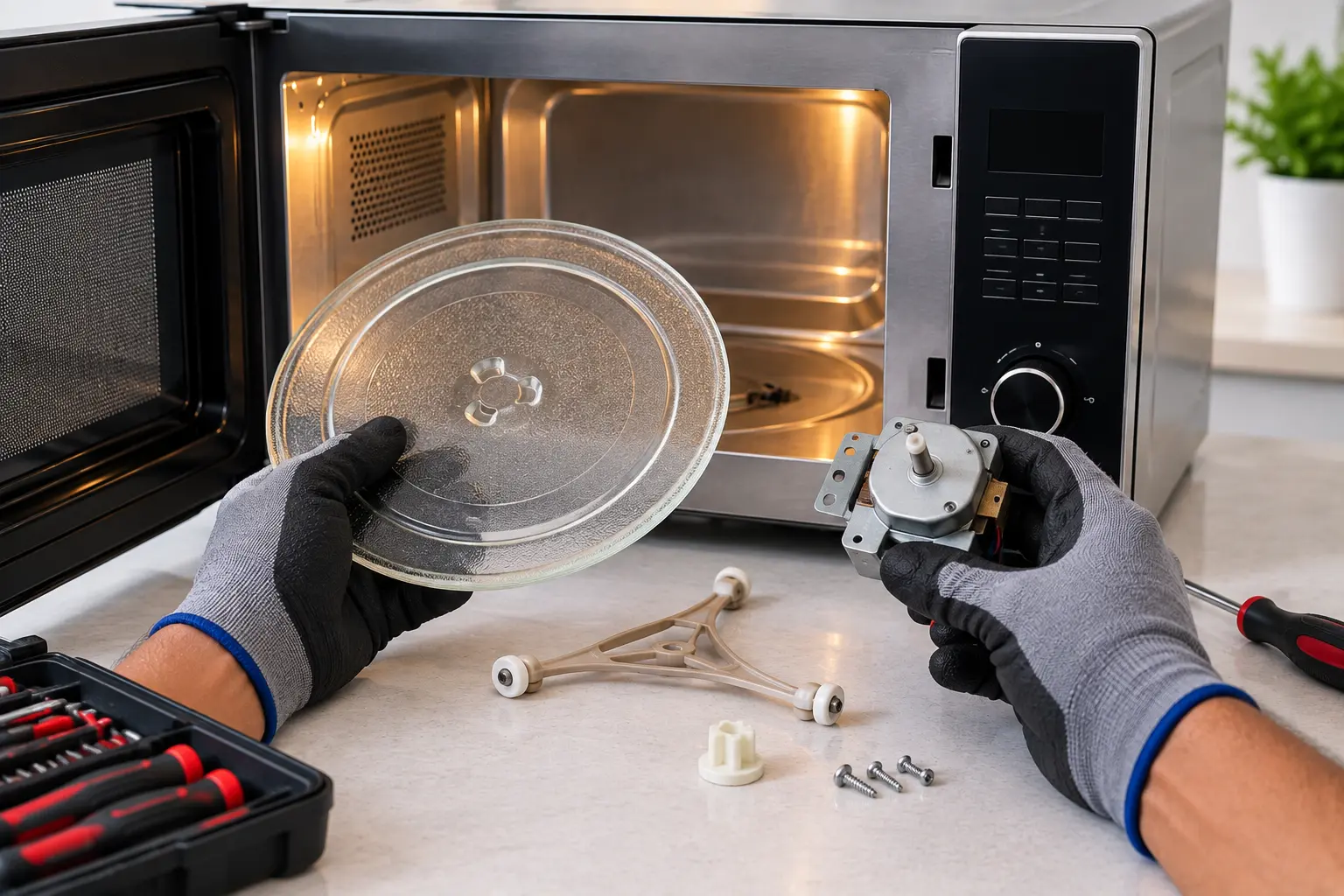 Microwave Turntable & Motor Repair - FX Recare