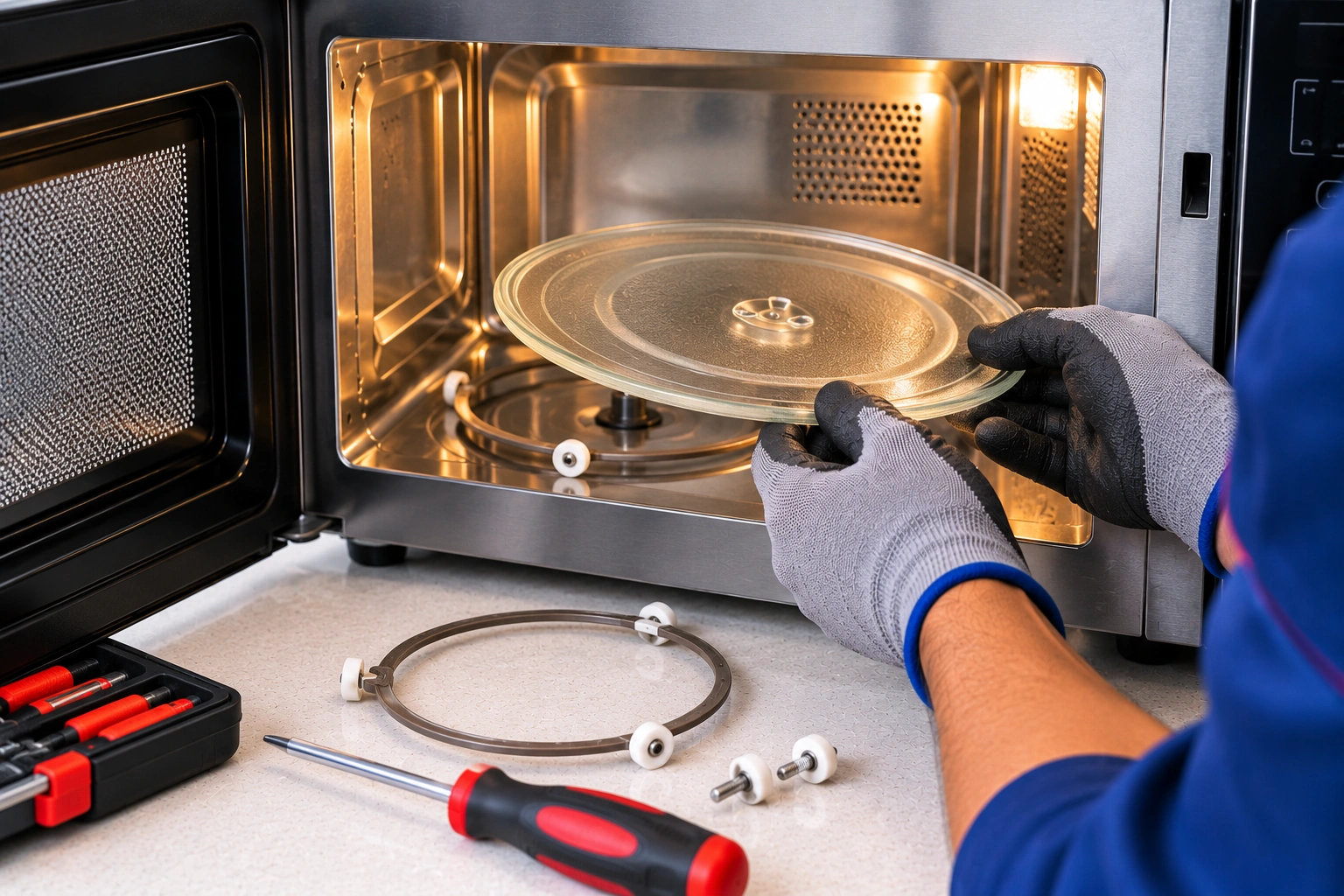 Microwave Glass Plate & Roller Repair - FX Recare